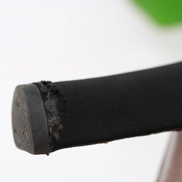 Walter Steiger Womens Boot Size 39 8 Black Neoprene Chunky Lug Sole Block Heel - Picture 11 of 12